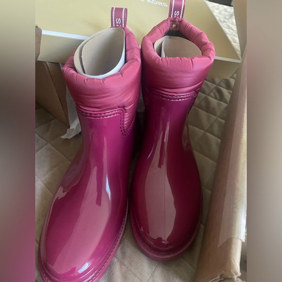 MICHAEL Michael Kors Shoes - Brand New MK Rain Boots. Color: Berry . Size 8